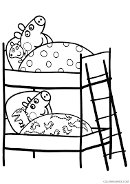 Help peppa and george decorate the snowman by colouring everything. Peppa Pig Coloring Pages Christmas Eve Coloring4free Coloring4free Com