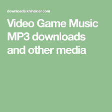 Video Game Music Mp3 Downloads And Other Media Video Game Music Download Free Music Soundtrack Songs