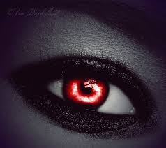 Black And Red Colored Contacts Red Halloween Contact Lenses Vampire Eyes Red Eyes Eye Art