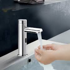 Brass Cold Touch Free Infrared Basin Tap Automatic Sensor Faucet Sink Taps Touchless Bathroom Sink Vessel Fauc Sink Faucets Bathroom Sink Faucets Bathroom Sink