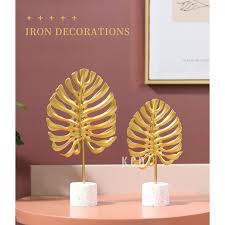 Monstera leaves are mildly toxic to pets and humans. Light Luxury Golden Monstera Leaf Metal Ornaments Innovative Home Living Room Table Light Decoration Shopee Philippines