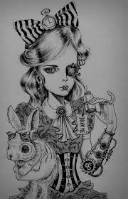 Black Alice In Wonderland Art Pin By Jeanna Coddington On Alice In Wonderland Wonderland Tattoo Alice In Wonderland Steampunk Alice In Wonderland
