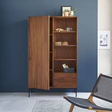 Armoire En Bois De Teck Et Metal 110 Lina Mobilier De Salon Bdbd Armoire En Bois Meuble Bois Bois De Teck