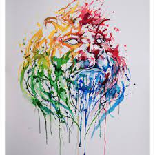 Primarily working with ink and traditional media, more of his works can be viewed at: Marc Allante Saatchi Art