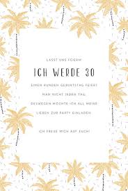 Wählt eine vorlage, die perfekt zu euch passt und mit wenigen klicks passt ihr mit der einladung zu eurer hochzeit gebt ihr euren gästen schon einen ersten eindruck auf die ausgestaltung und den stil eurer hochzeitsfeier. Geburtstagseinladungen Palmen Rosemood