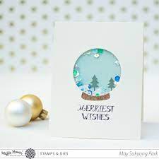 Check spelling or type a new query. Waffle Flower Snow Globe Shaker Cards Mayholic In Crafts