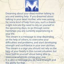 Dreams about the death of someone who is already dead. Dreaming About Dead Mother Dream Talking To You Dream Interpretation