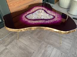 90x90cm Amethyst Table In 2020 Resin Table Resin Table Top Diy Resin Art