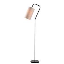 North Star Designs Popovic 65 In Bronze Foot Switch Downbridge Floor Lamp With Fabric Shade Lw1015 Products Bronze Floor Lamp Floor Lamp Tall Table Lamps