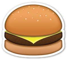 Hamburger Emoji Stickers Emoji Food Stickers
