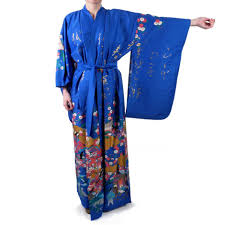Prato tradicional japonês, lámen se populariza no traje típico tradicional de japón. Kimono Azul Tradicional Japones Para Mujer Utaojo Poemas Y Princesas Brillantes