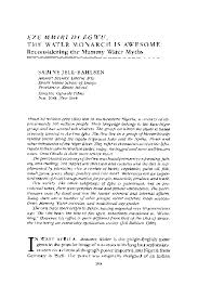 Pdf Eze Mmiri Di Egwu The Water Monarch Is Awesome Sabine Jell Bahlsen Academia Edu