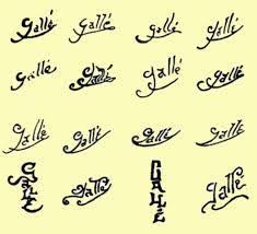 Emile Galle Signature Google Search Galle Math Signature