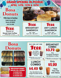 Grand canyon division arizona, nevada florida division southern florida great lakes division connecticut, delaware, maine, maryland, massachusetts, michigan, new hampshire, new jersey, new york, ohio, pennsylvania, vermont. Bosa Donuts Grand Opening In Peoria Nec Cactus Rd And Facebook