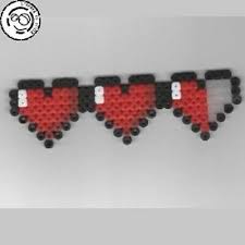 Facile materiel dans la description. Life Hearts Zelda Bead Sprite Perler Pixel Art Ironing Beads Ebay