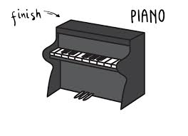 There were quite a few straight lines here. How To Draw A Cartoon Piano Really Easy For Young Children Rainbow Printables