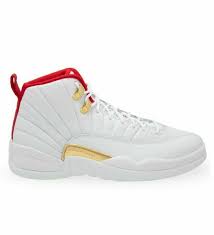 Nike air jordans men's size 10.5 eur 44.5 white & red high top basketball shoes. Parity White Gold Red Jordan 12 Up To 68 Off