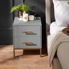 Marie Grey Bedside Table