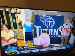The offensive tackle from georgia was the 29th overall pick and selected by the tennessee. Teens Give Titans Coach Mike Vrabel Unique Backdrop During Nfl Draft The Denver Post