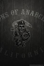 Download Sons Of Anarchy Logo On Leather Wallpaper For Iphone 4 Wallpaper For Iphone 4 Iphone Wallpaper Sons Of Anarchy