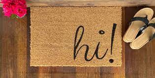 How to paint a doormat. Diy Custom Painted Doormat Maplewood Road