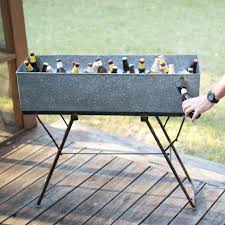 Kalalou Galvanized Drink Tub With Stand Bottle Opener Maplenest
