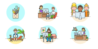 Download Landing Illustrations Bypeople