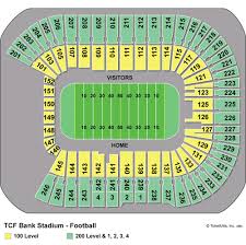 Tcf Bank Stadium Seat Map