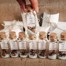 Wedding Favors For Guests Rustic Thank You Gift Personalized Message In A Bottle Winter Unique Silver White Beige Shabby Wedding Favors In 2020 Elegant Wedding Favors Wedding Gifts For Guests Unique