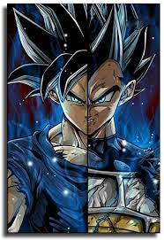 Maybe you would like to learn more about one of these? Amazon Com Wenin Goku And Vegeta Ultra Instinct Drawing Canvas Art Poster And Wall Art Picture Print Modern Family Bedroom Decor Posters Posters Prints