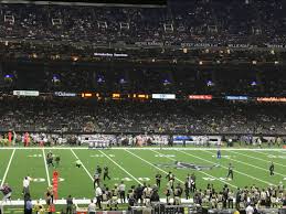 superdome section 144 new orleans saints rateyourseats com