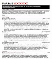 registered client associate resume