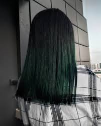Deep Emerald In 2020 Dark Green Hair Haircuts Straight Hair Long Hair Styles