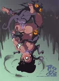Cruel and brutal monster fuck for sexy cartoon girls