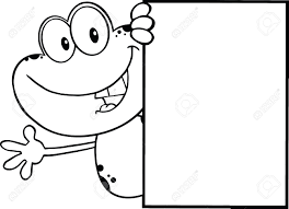 Choose from 50+ black and white characters graphic resources and download in the form of png, eps, ai or psd. Black And White Cute Frog Cartoon Character Looking Around A Blank Sign And Waving Illustration Isolated On White Royalty Free Cliparts Vectors And Stock Illustration Image 25968061