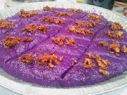Kalamay Ube Recipe Is Easy To Make It Uses Same Ingredients With The Regular Kalamay And The Only Thing You Need Ube Recipes Desserts Sweet Rice Flour Recipe