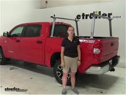 Designed for the toyota tundra short bed pickup truck and are used in combination with tracrac includes on pair of black hard coat anodized aluminum base rails. Tracrac Tracone Ladder Racks Review 2016 Toyota Tundra Video Etrailer Com