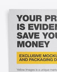 Best free brochure mockups from the trusted websites. Textured A6 Flyer Mockup In Stationery Mockups On Yellow Images Object Mockups