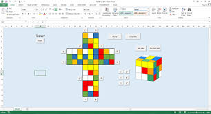 Rubiks Cube Simulator In Excel Speedsolving Puzzles Community