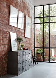 It's a stylish backdrop for the ornate mirror and the clear glass partition allows it to be admired in this entirely without breaking the view. Glass Brick Wall Home Design Novocom Top
