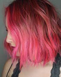 Neon Pink Long Bob Hair Long Bob Hairstyles Bob Hairstyles Hair 101