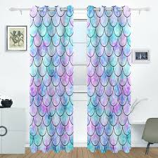 The latest on our store health and safety plans. Bennigiry Unique Mermaid Scales Custom Home Decor Polyester Window Curtain Blackout Curtains For Bedroom And Living Room Window Drapes 55 Inch Width By 84 Inch Length Buy Online In India At Desertcart In