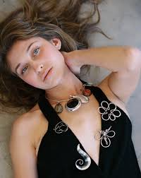 Mid-Century Oxidized Spiral Brooch