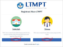 Check spelling or type a new query. Pendaftaran Online Snmptn Tahun 2021 Di Portal Ltmpt Ac Id Pendaftaran Mahasiswa