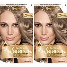 Loreal majirel hair color 6.07 dark natural cool blonde. Amazon Com L Oreal Paris Superior Preference Fade Defying Shine Permanent Hair Color 7 5a Medium Ash Blonde Pack Of 2 Hair Dye Beauty