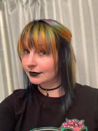 Had my witchy hair done I love the sliver in it.