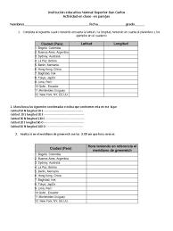 Maybe you would like to learn more about one of these? Actividad Latitud Longitud
