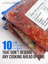 Interestingly enough, there was once a time—somewhere back in the distant '70s—when people were actually excited about cook. Ten Chili Recipes That You Can Freeze Without Any Cooking Ahead Of Time The Family Freezer