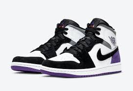 Air Jordan 1 Mid Se Purple 852542 105 Release Date Info Sneakerfiles