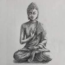 To draw this step lord buddha will draw a vertical line and according to that line will make the shape of lord buddha's face. Buddhadrawing Hashtag On Twitter